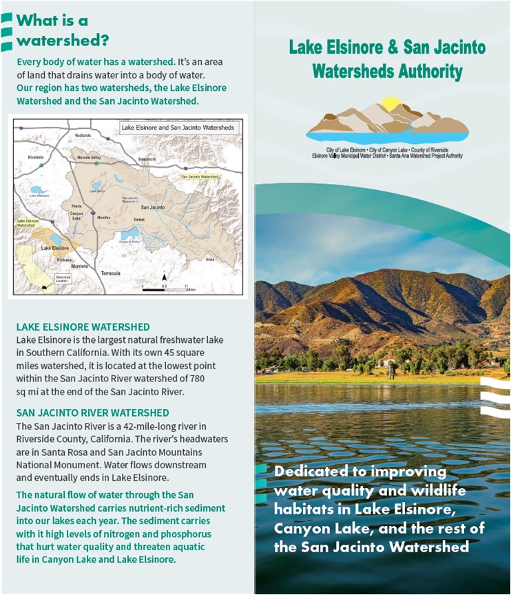 Image of the Lake Elsinore & San Jacinto Watersheds Authority PDF brochure